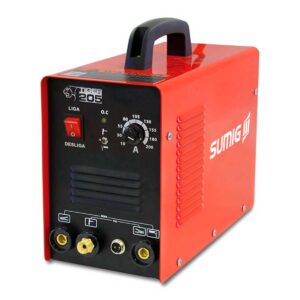 Produto: Soldador Sumig TIGER 205 **Descrição Detalhada:** O Soldador Sumig TIGER 205 é um equipamento de soldagem portátil, robusto e eficiente, projetado para atender diversas necessidades de soldagem em oficinas, indústrias e outros ambientes profissionais. Este modelo é reconhecido por sua versatilidade e facilidade de uso. **Características Técnicas e Funcionais:** 1. **Tecnologia de Soldagem:** - Tipo de Soldagem: MMA (Manual Metal Arc) e TIG (Tungsten Inert Gas). - Método de Soldagem: Eletrodo revestido (MMA) e TIG Lift Arc. 2. **Faixa de Corrente:** - Ajuste de Corrente: 20A a 200A. - Controle de Corrente: Potenciômetro rotativo para ajuste preciso da corrente de soldagem. 3. **Alimentação:** - Tensão de Entrada: 220V (monofásico). - Frequência: 50/60 Hz. 4. **Desempenho:** - Ciclo de Trabalho: 60% a 200A. - Eficiência Energética: Alta eficiência com menor consumo de energia. 5. **Recursos Adicionais:** - Proteção Térmica: Sistema de proteção contra sobrecarga térmica. - Ventilação Forçada: Sistema de ventilação para resfriamento eficiente. - Indicadores LED: Indicadores de status de operação e proteção. 6. **Conectividade e Interfaces:** - Conexões: Conectores rápidos para cabos de soldagem. - Painel Frontal: Botão de liga/desliga, seleção de modo de operação (MMA/TIG), ajuste de corrente e indicadores LED. 7. **Design e Construção:** - Estrutura: Caixa metálica robusta com acabamento resistente. - Alça de Transporte: Alça superior para facilitar o transporte. - Dimensões: Compacto e leve, ideal para transporte e armazenamento. 8. **Segurança:** - Normas de Segurança: Conformidade com normas de segurança e qualidade. - Proteção IP: Grau de proteção contra poeira e respingos de água. **Aplicações:** - Ideal para soldagem de aço carbono, aço inoxidável, ligas de aço e outros materiais. - Utilizado em manutenção, reparos, fabricação industrial, construção civil e outras aplicações profissionais. **Acessórios Incluídos:** - Cabos de soldagem. - Porta-eletrodo. - Garra negativa. - Conjunto de tocha TIG (opcional). **Categorias:** - Ferramentas e Equipamentos. - Soldagem e Corte. - Máquinas de Solda. - Equipamentos Industriais. Esta descrição detalhada do Soldador Sumig TIGER 205 abrange suas características técnicas e funcionais, proporcionando uma visão completa do produto para categorização e listagem em um e-commerce.